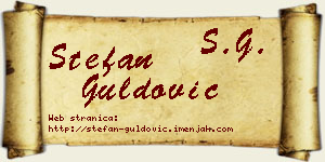 Stefan Guldović vizit kartica